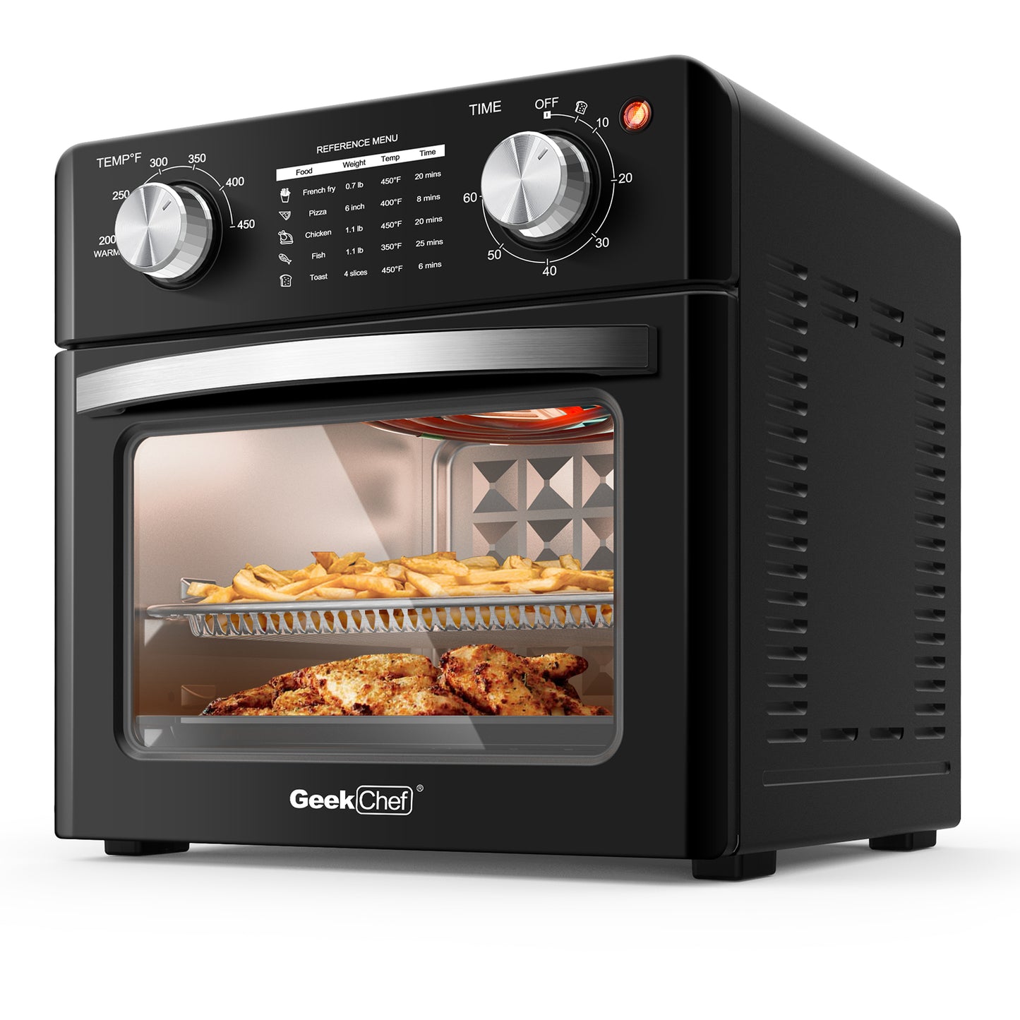 Geek Chef Air Fryer 10QT, Countertop Toaster Oven, 4 Slice Toaster Air Fryer Oven Warm,