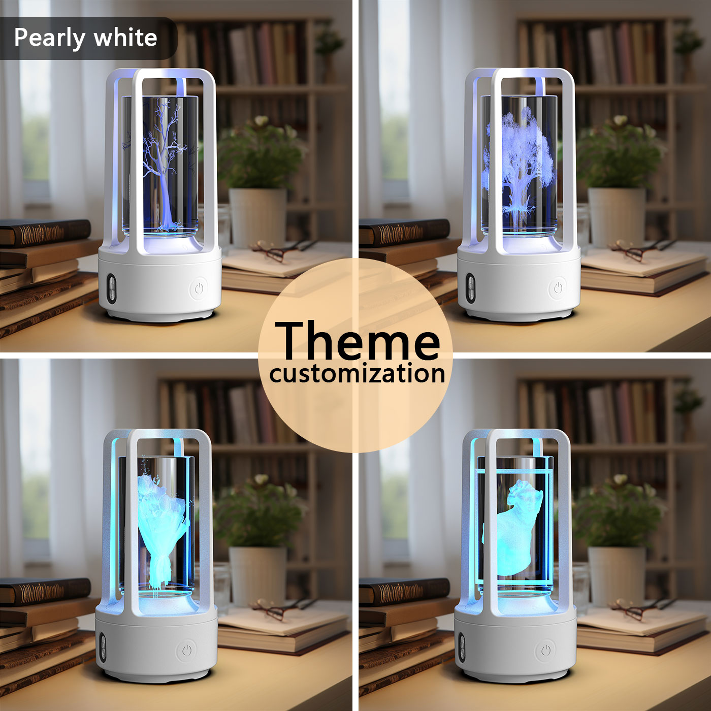 Creative 2 In 1 Audio Acrylic Crystal Lamp