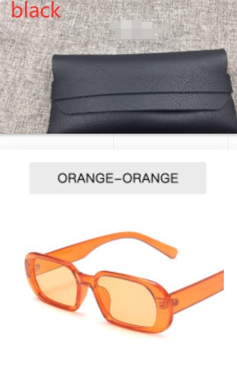 Retro Small Frame Sunglasses Female Candy Color Colorful Fashion Sunglasses