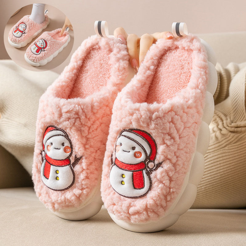 Cute Snowman Slippers Winter