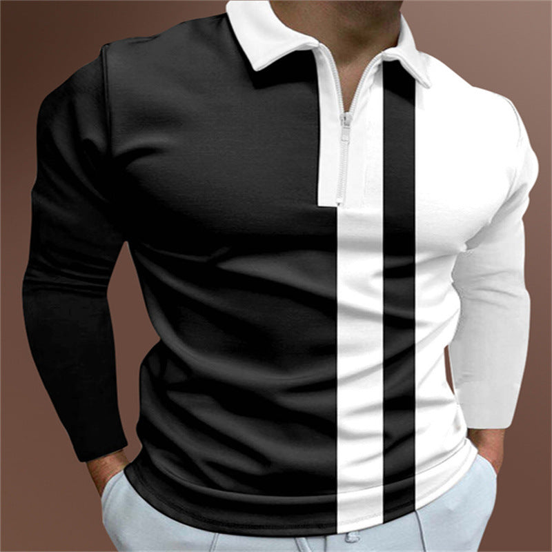 Men's T-Shirt Lapel Shirt