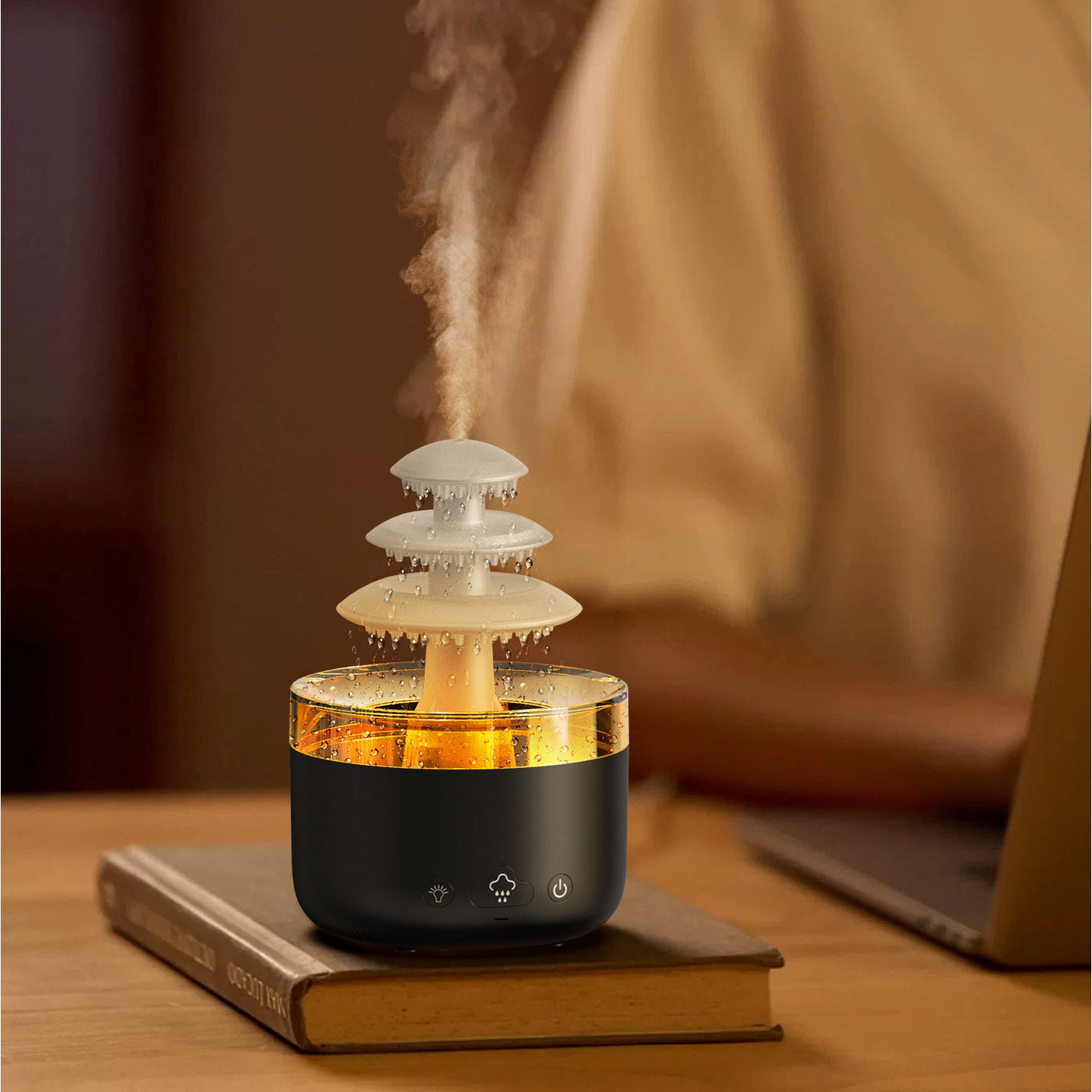 Mute Mist Air Humidifier With Colorful Light