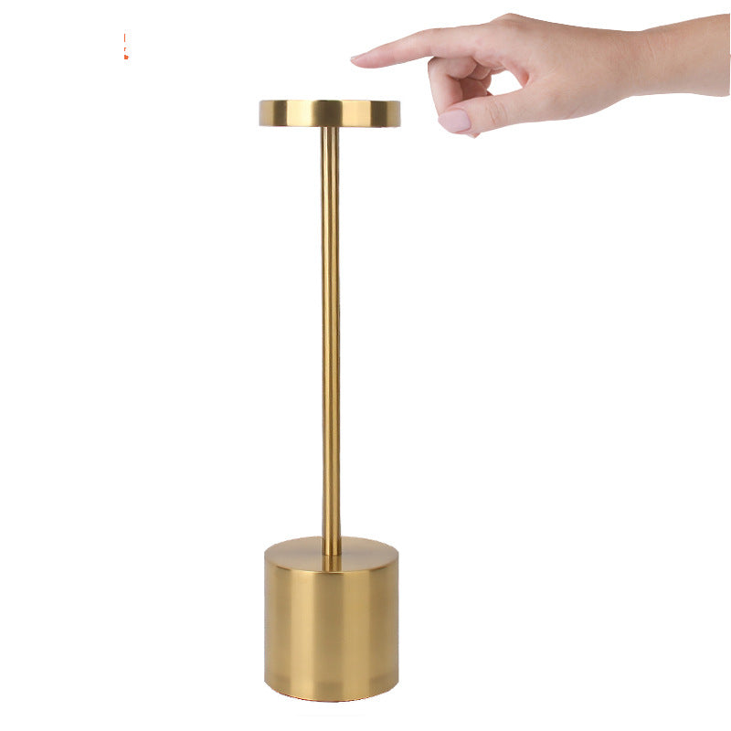 LED Aluminum Alloy Waterproof Rechargeable Desk Lamp Touch Dimming Metal Table Lamps For Bar Living Room Reading Camping Light