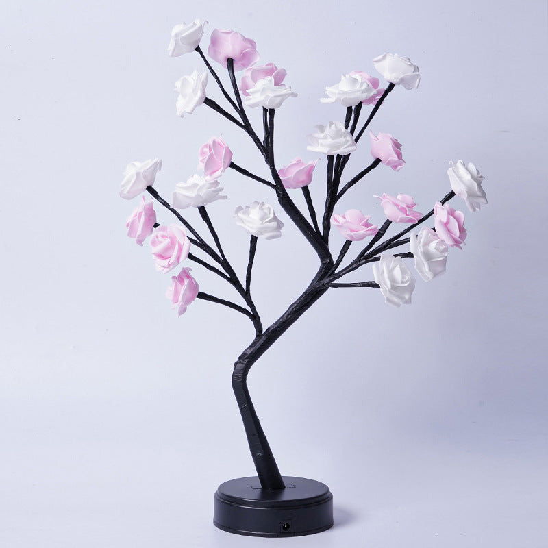 Table Lamp Flower Tree Rose