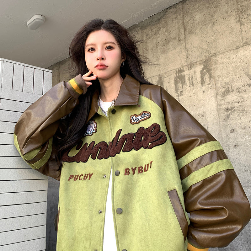 American Baseball Jacket With A Female Design Sense