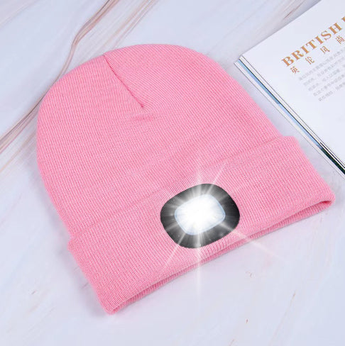 LED Knit Hat Button
