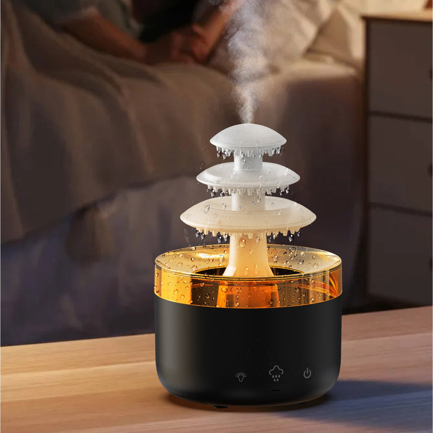 Mute Mist Air Humidifier With Colorful Light